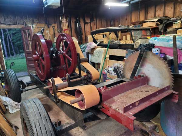 Albino Industrial Belting - Sawmill Belt made for S. Taylor, Westbrook, CT.